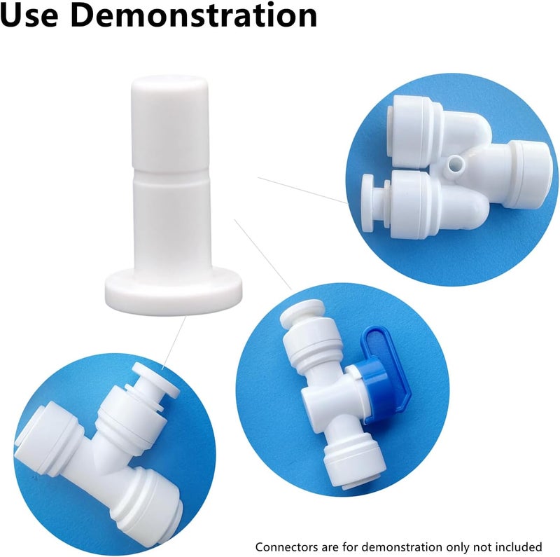 Madavoon 1/4 inch RO tubing end plugs for Locking Quick Connect Fittings for RO Reverse Osmosis Water Filter Fittings (1/4 inch10 PCS) - Image 3
